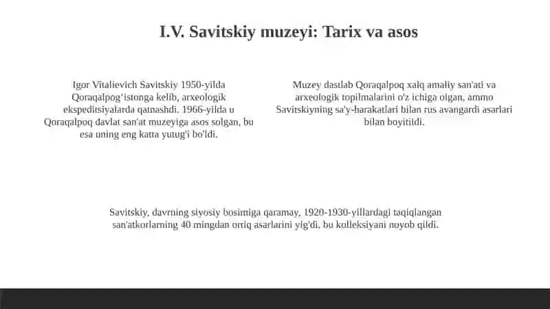 Sahrodagi Luvr: I.V. Savitskiy muzeyiga kirish 4