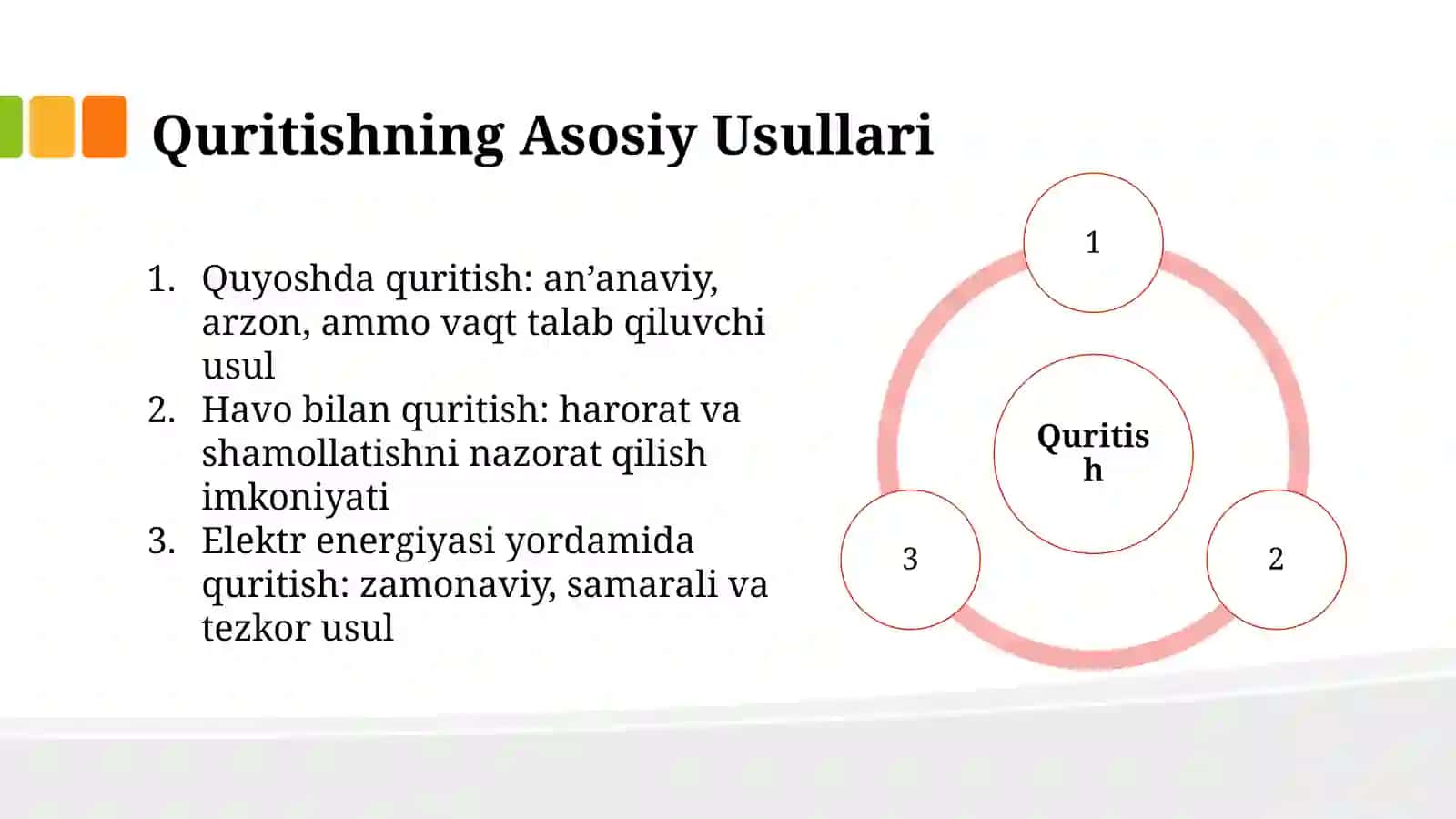 Meva va Sabzavotlarni Quritish Ahamiyati va Quritish Usullari 4