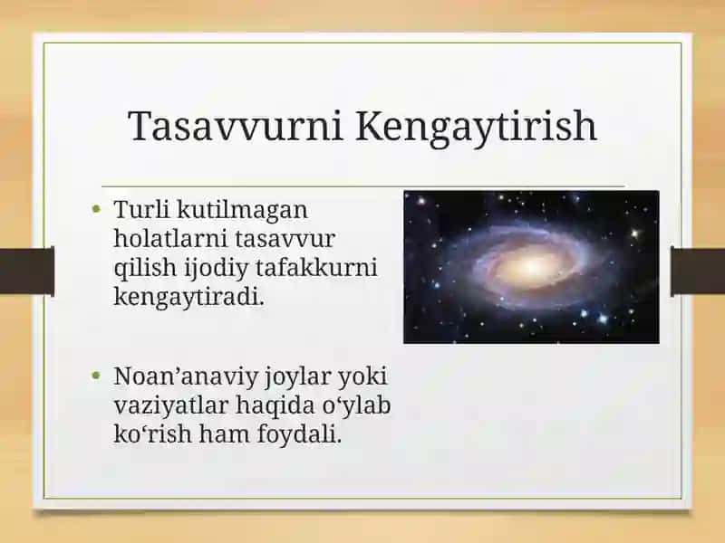 Ijodiy tafakkurni rivojlantirish usullari 4