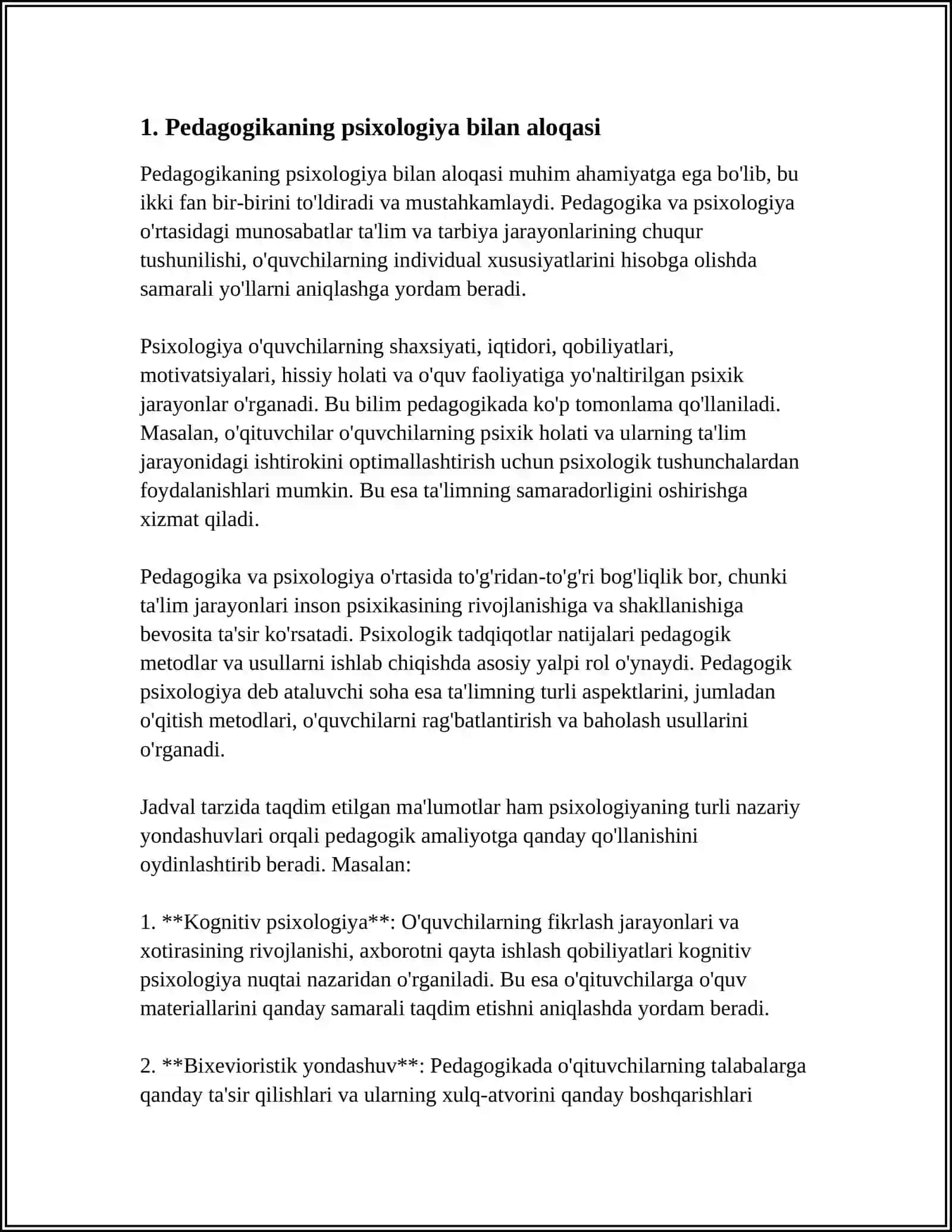 PEDAGOGIKANING BOSHQA FANLAR BILAN ALOQASI 4