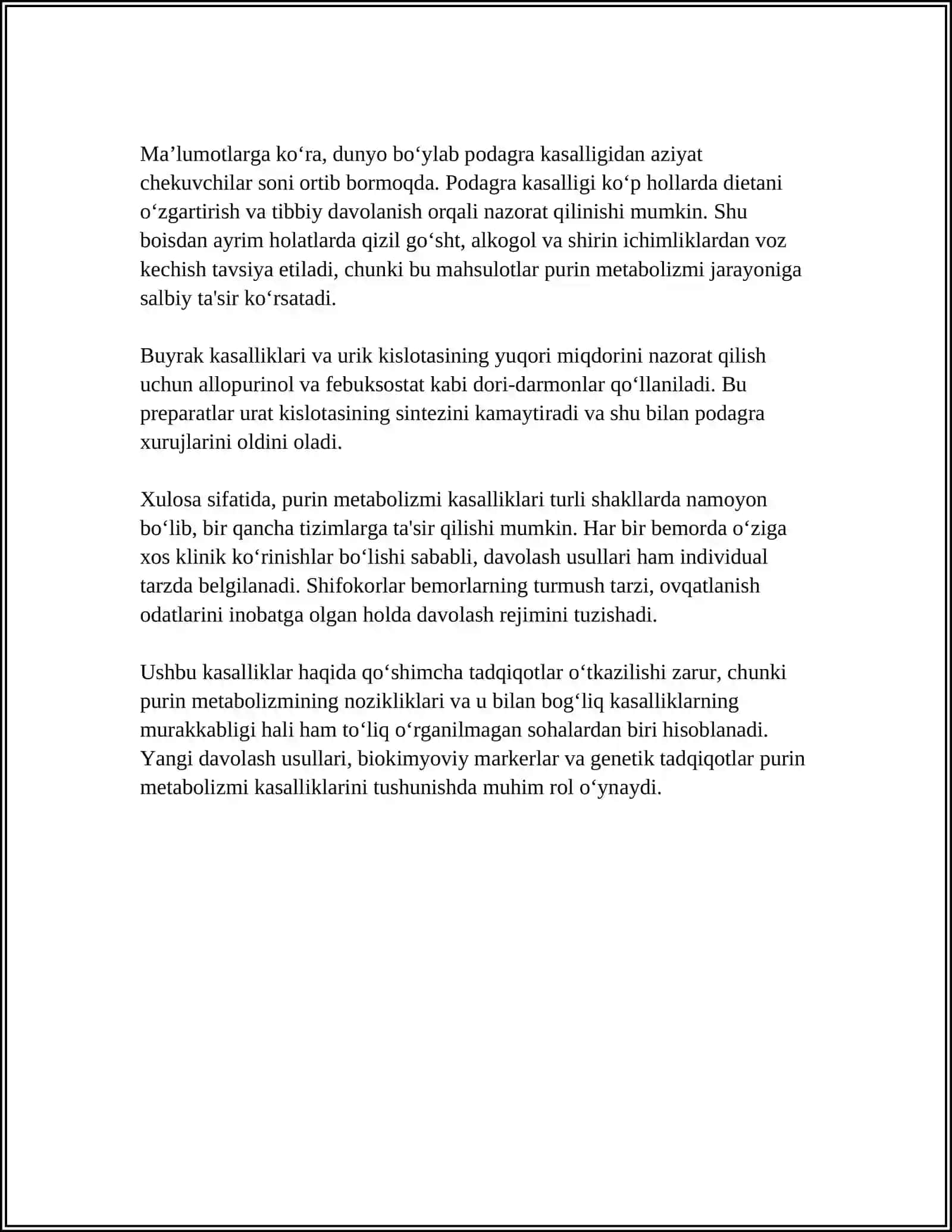 NUKLEIN KISLOTALAR ALMASHINUVI KASALLIKLARI 4