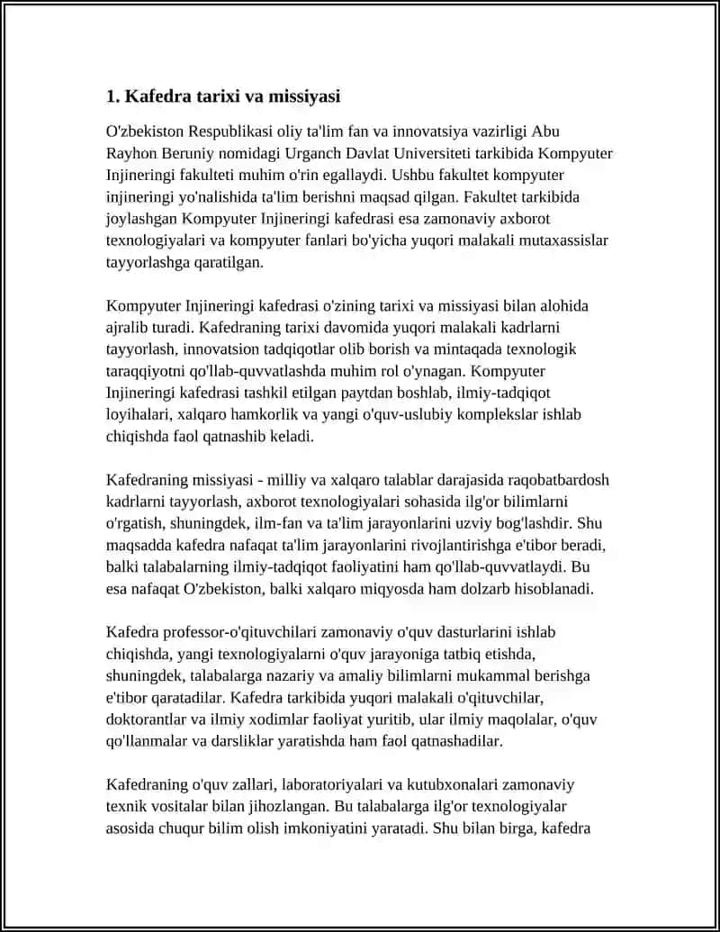 Kompyuter Injineringi kafedrasi 4