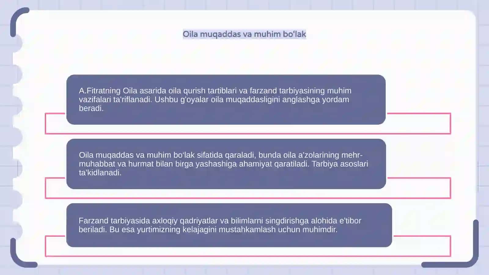 A.Fitratning Oila asaridagi oila qurish tartiblari va farzand tarbiyasiga oid g'oyalar 4