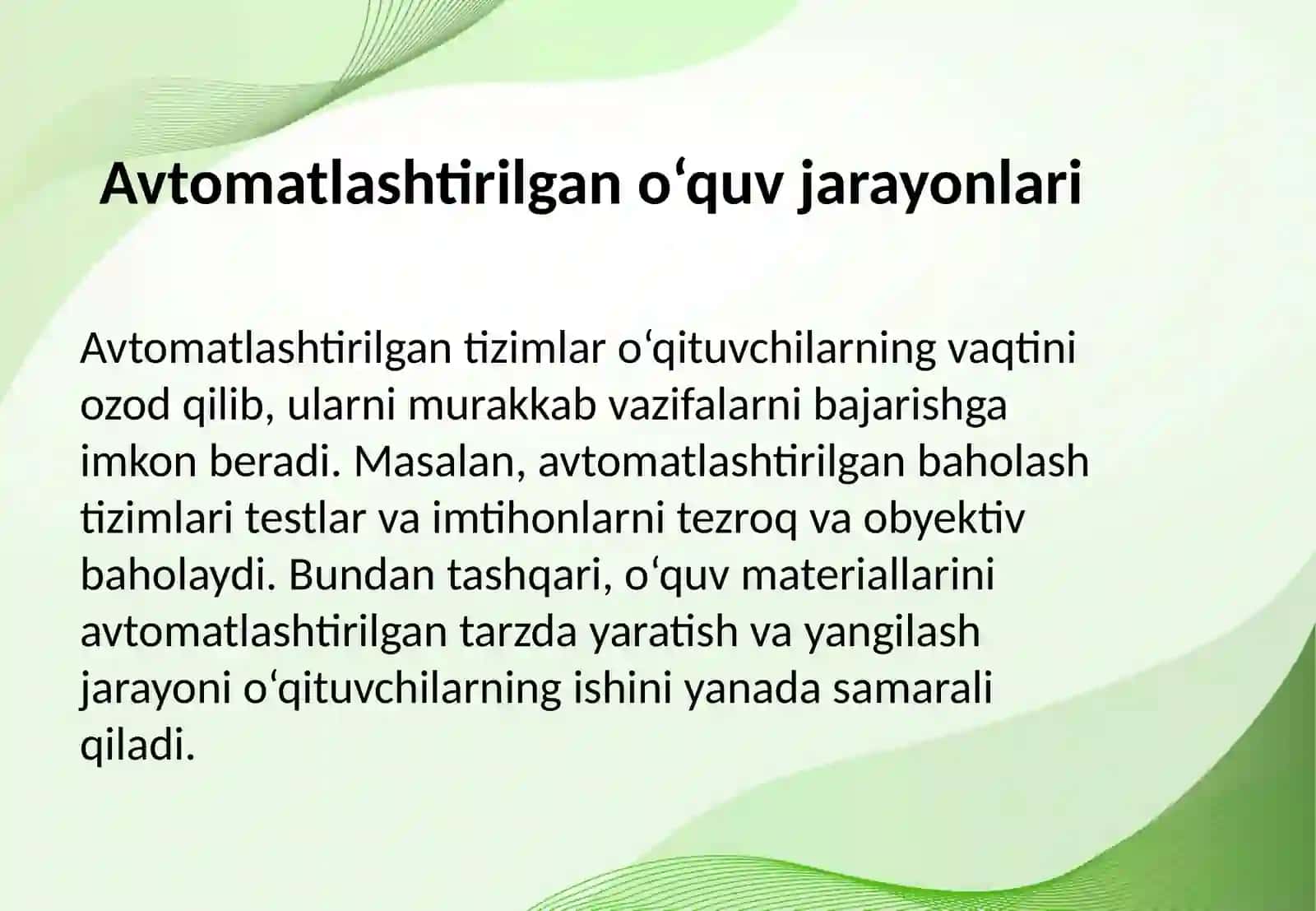 Uzluksiz ta’limda sun’iy intellekt va o‘qitish jarayonini avtomatlashtirish 4