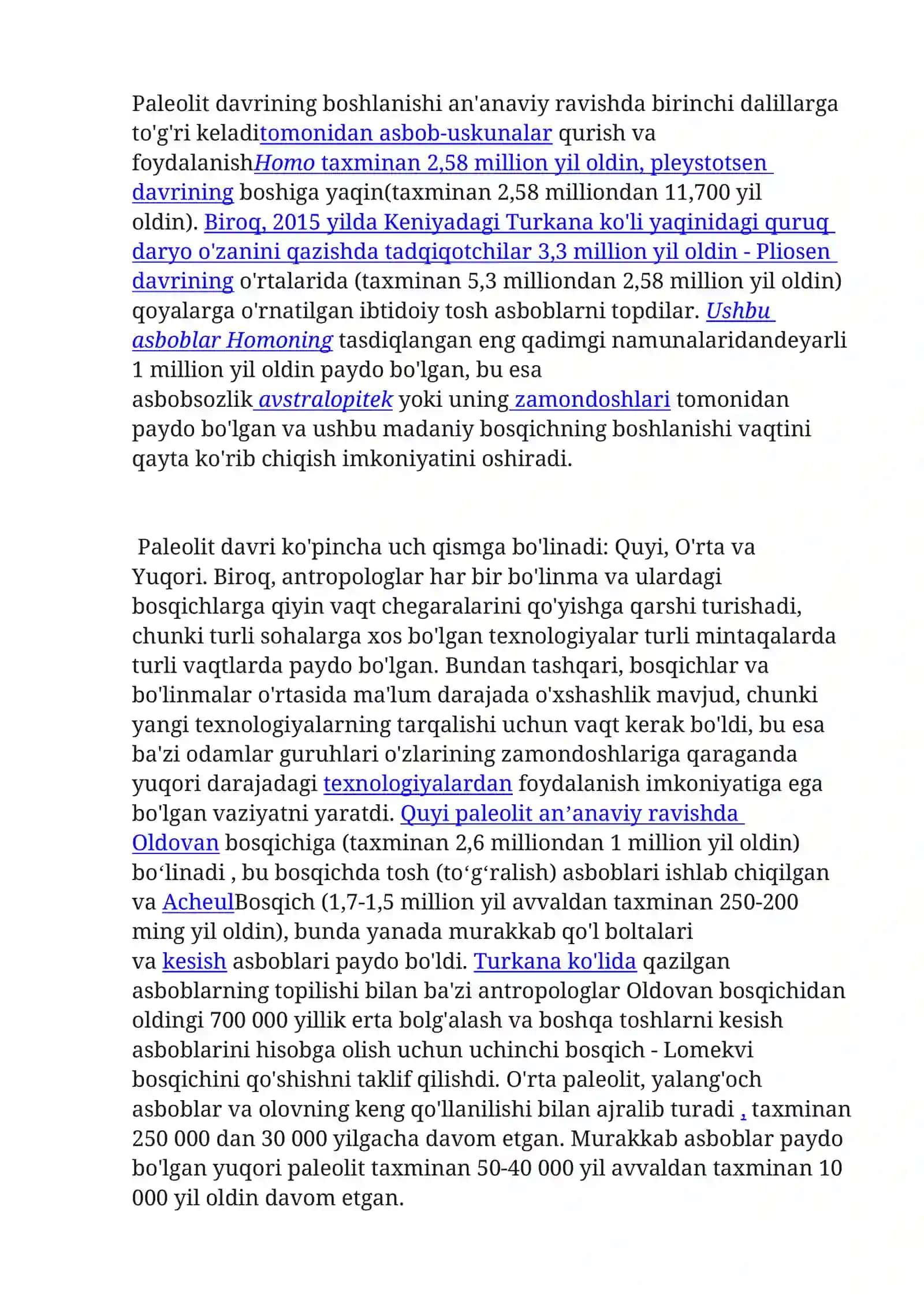 INSON EVOLUTSIYASI VA OLD TARIXI FANIDAN 4