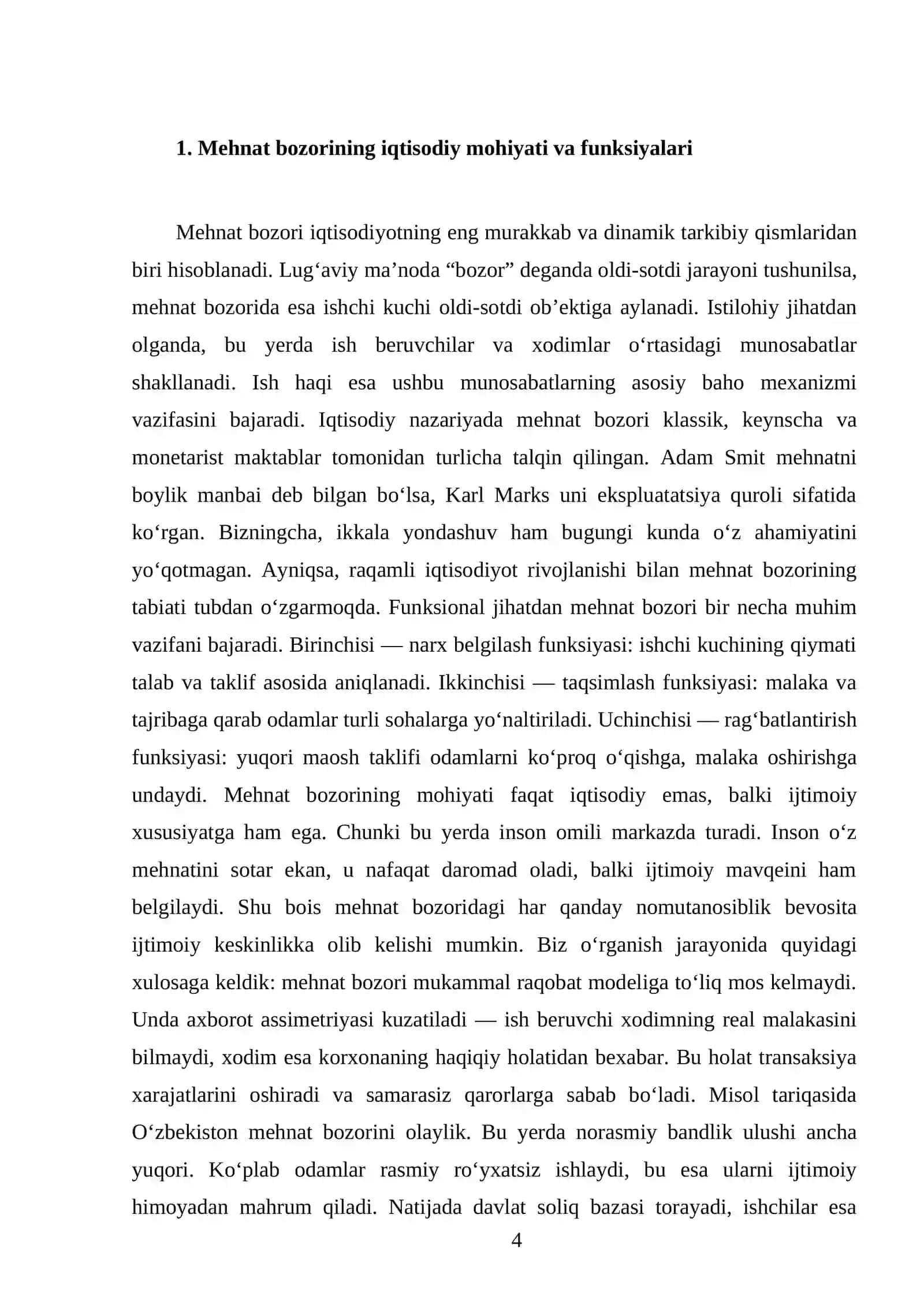 Mehnat bozorining shakllanishi va rivojlanishi 4