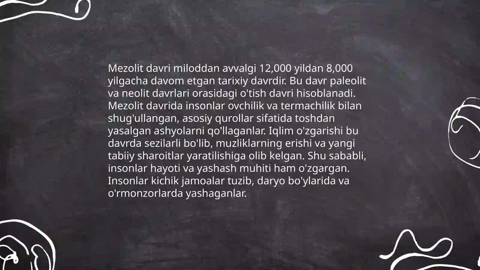 Mezolit davri va uning bosqichlari 4