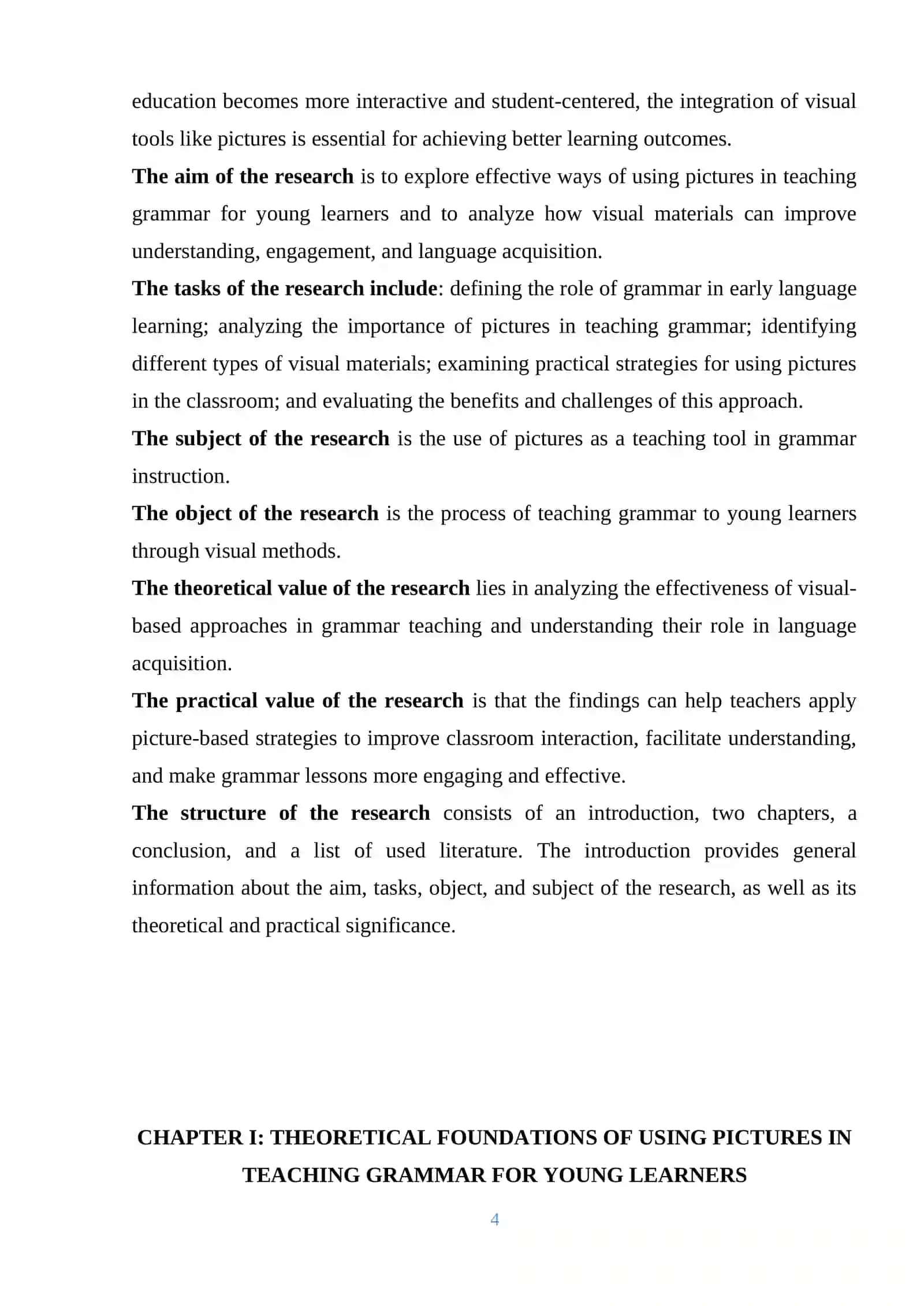 Effective ways of using pictures in teaching grammar for young learners 4