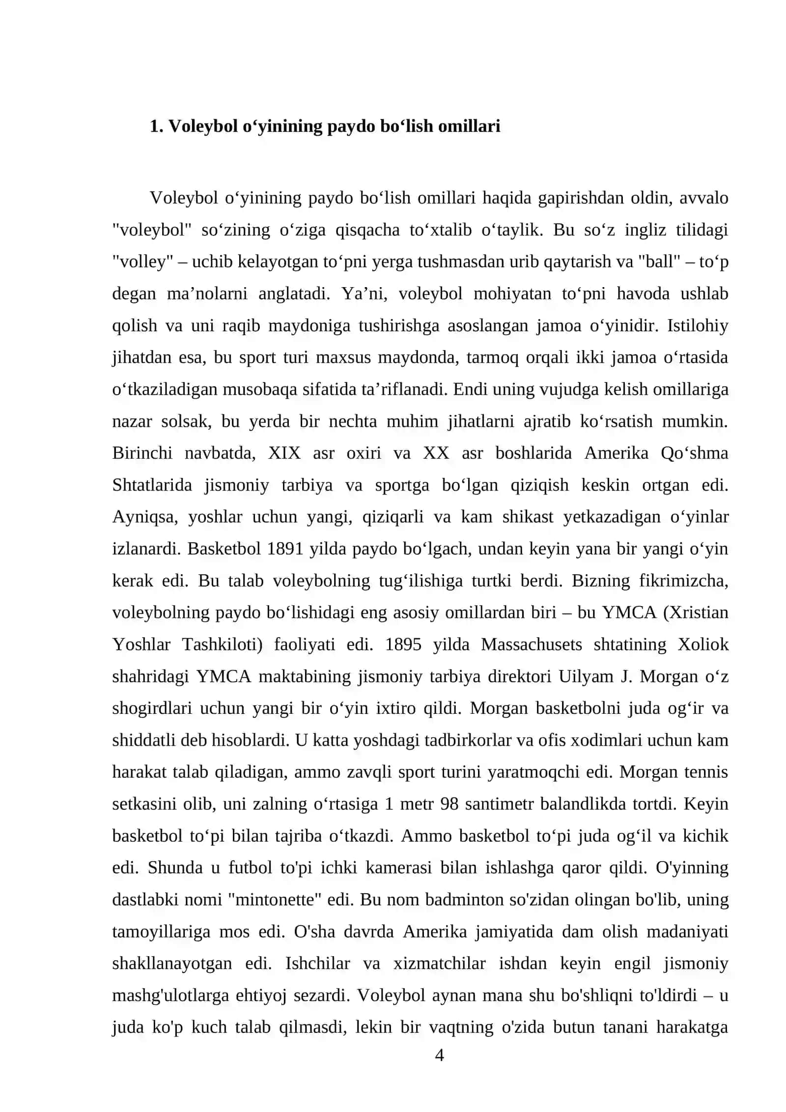 Voleybolning vujudga kelishi va rivojlanish tarixi 4