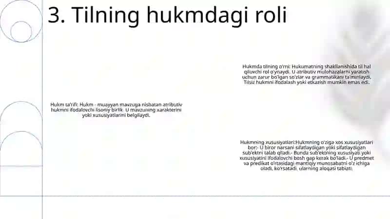 Hukm Tafakkur Shakli Sifatida. Hukmning Tarkibi Va Xususiyatlari 4