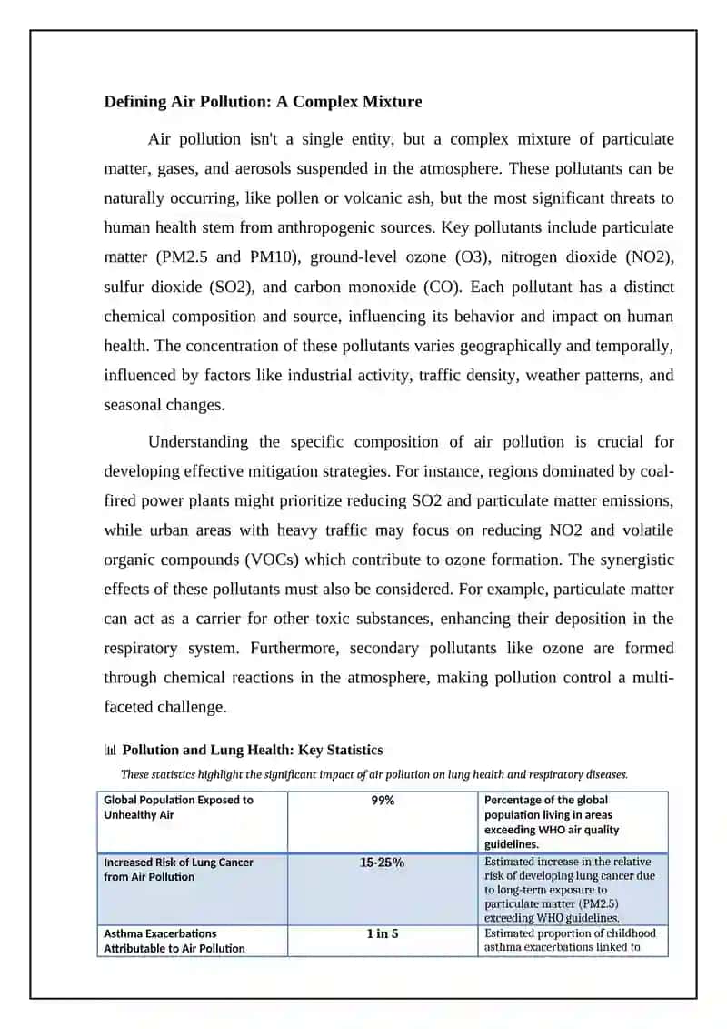 Pollution and Lung Health 4