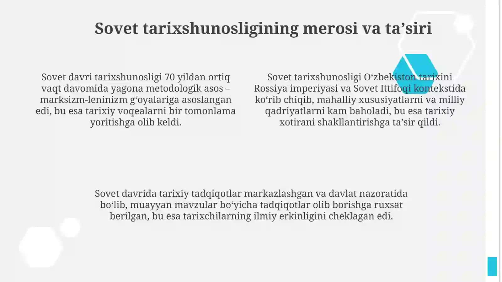 Mustaqil O'zbekiston tarixshunosligi 4