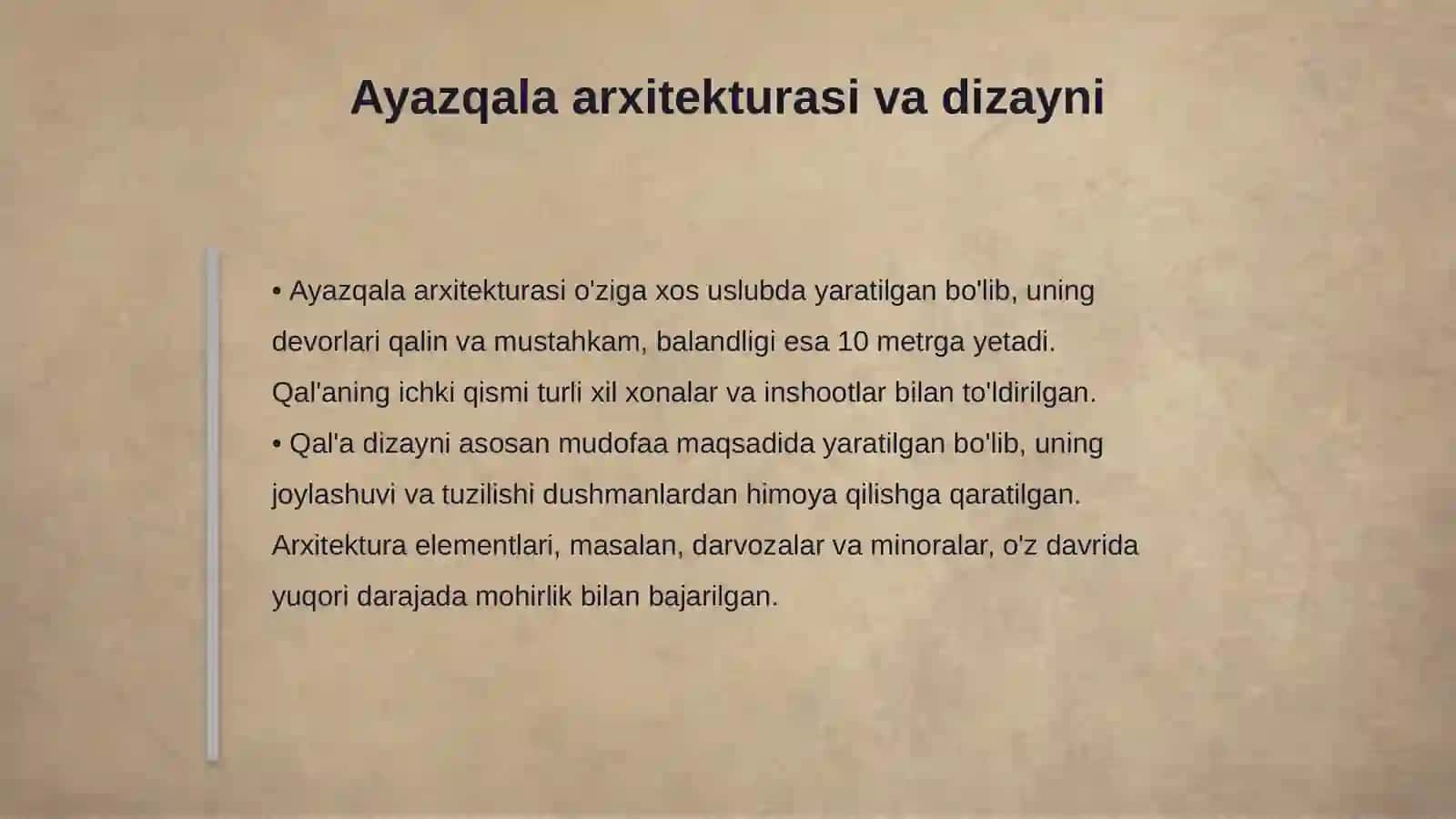 Qoraqalpogʻiston Respublikasi Ellikqalʼa tumani tarixiy obidalari (Ayazqala) 4