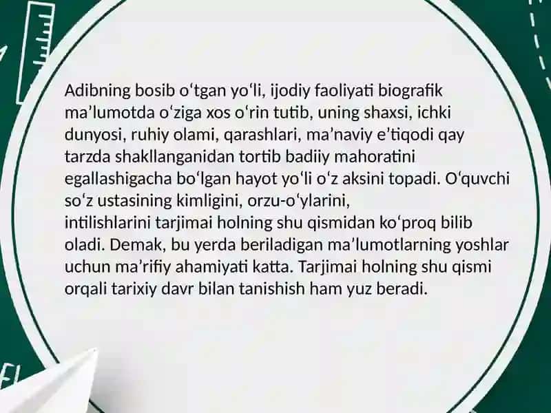 Biografik ma’lumotlar 4