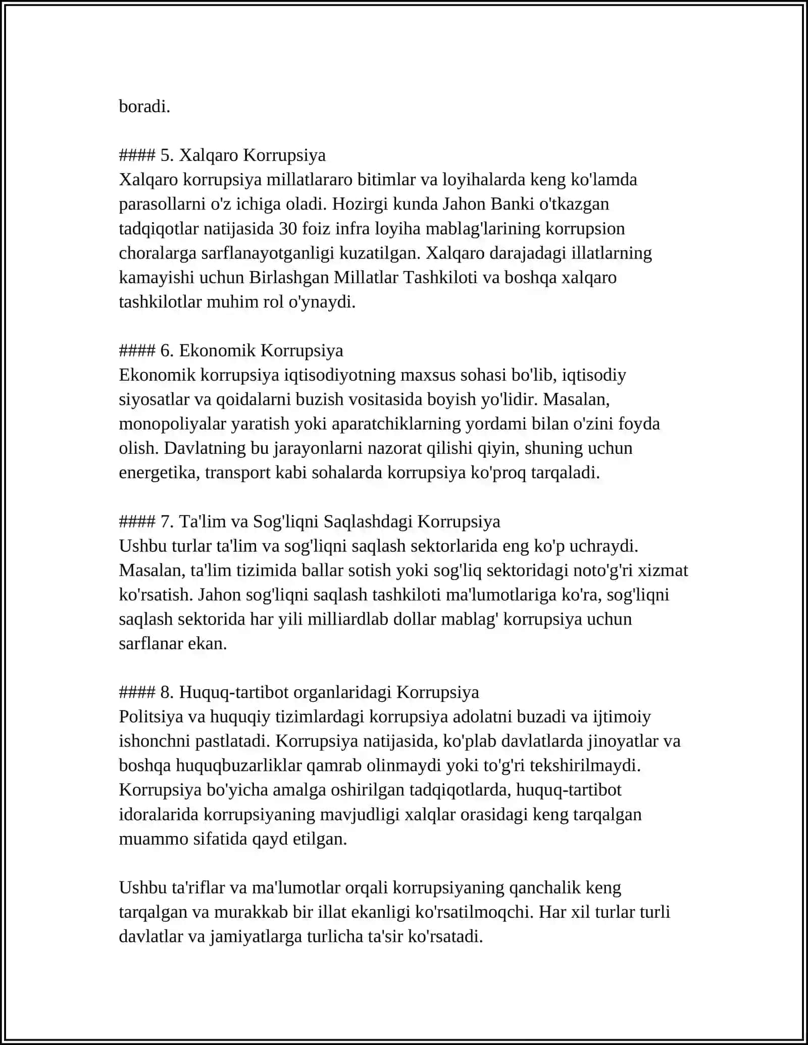 JAMIYATDA KORRUPSIYA MUAMMOSI 4