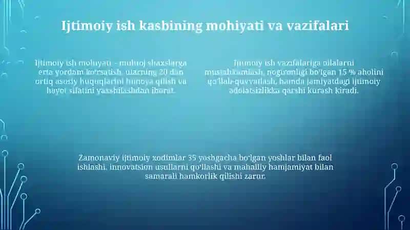 Ijtimoiyishchikasbi.Zamonaviytalablari 4