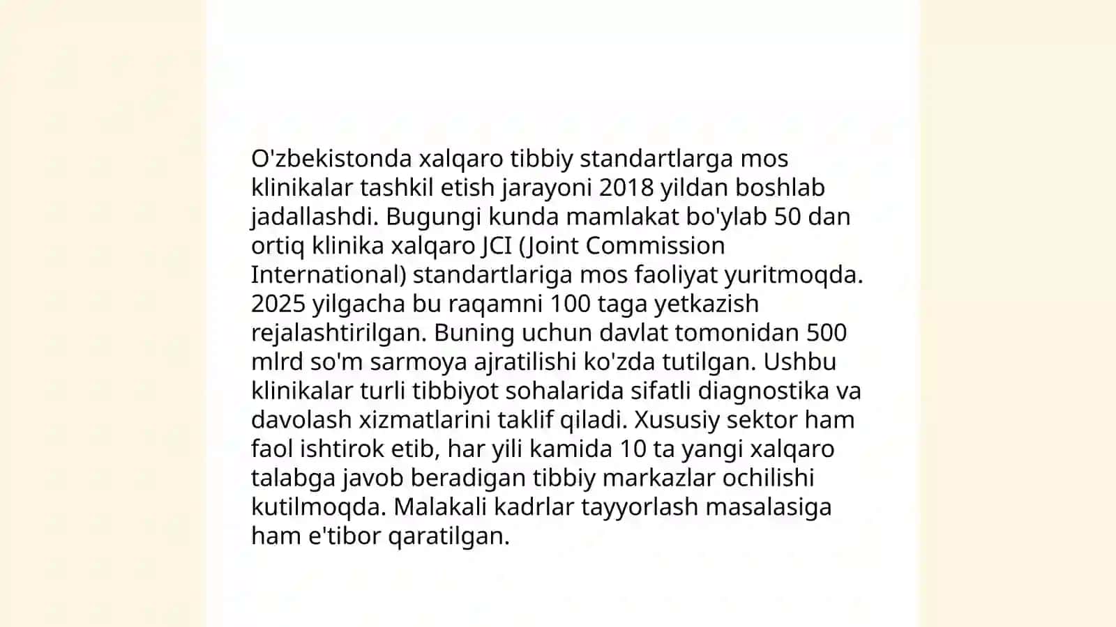 O'zbekistonda tibbiy turizmni rivojlantirish maqsadlari 4