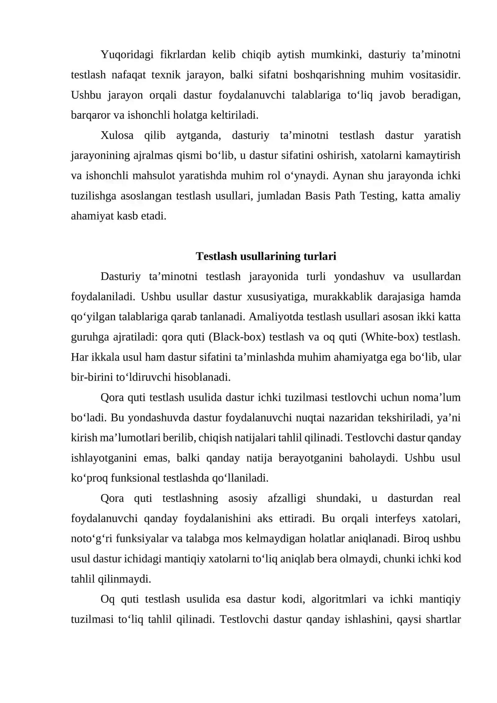 Asoslari yo‘l testlash (Basis Path Testing) 4