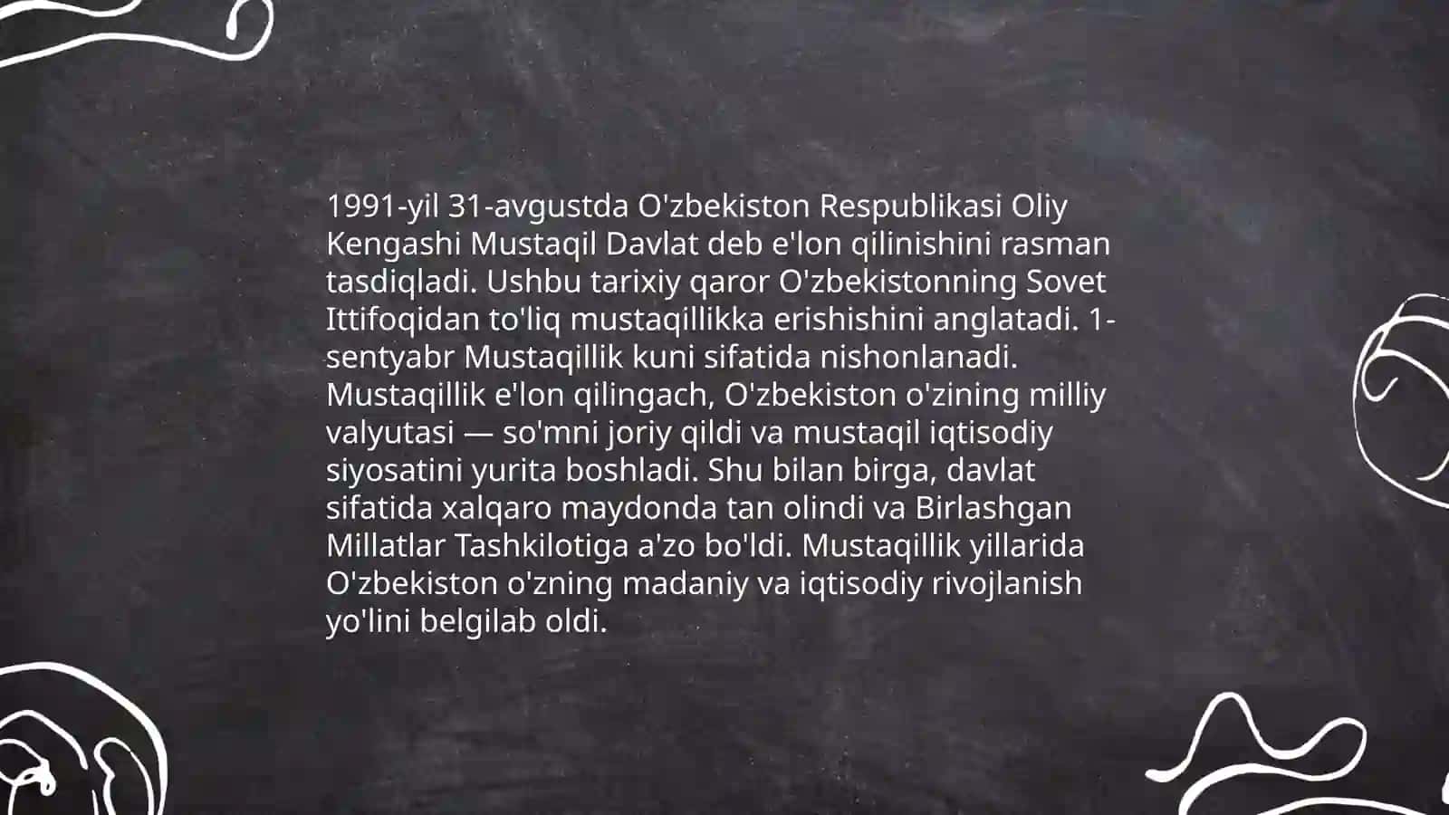 O‘zbekiston Respublikasi Mustaqillik Deklaratsiyasi 4