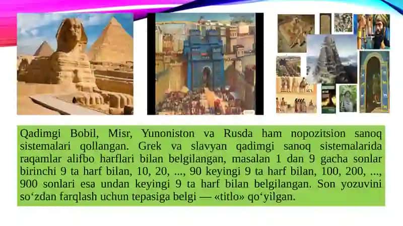Sanoq sistemasi haqida tushuncha 4