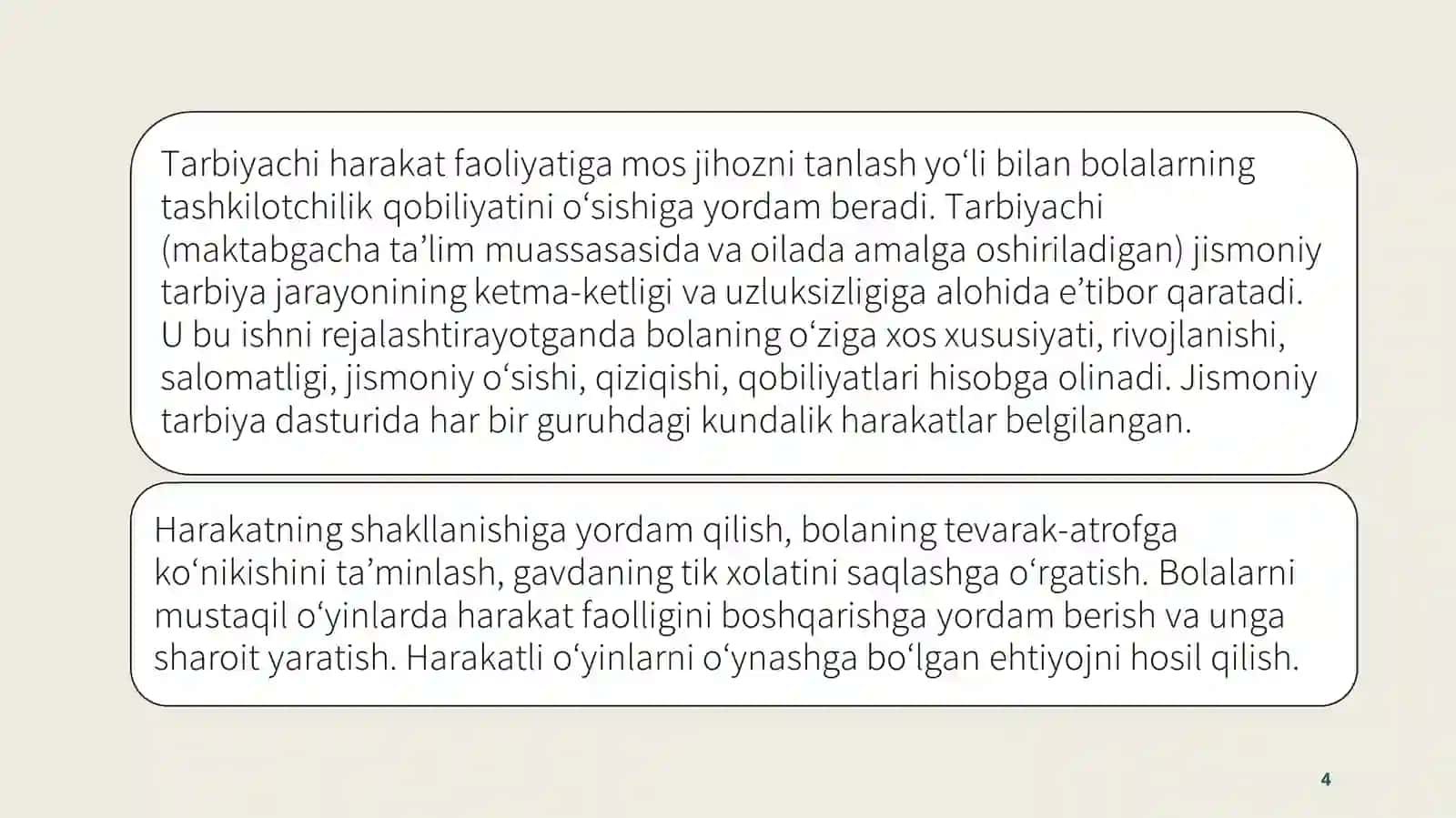 Maktabgacha yoshdagi bolalar uchun asos harakatlarning ahamiyati 4