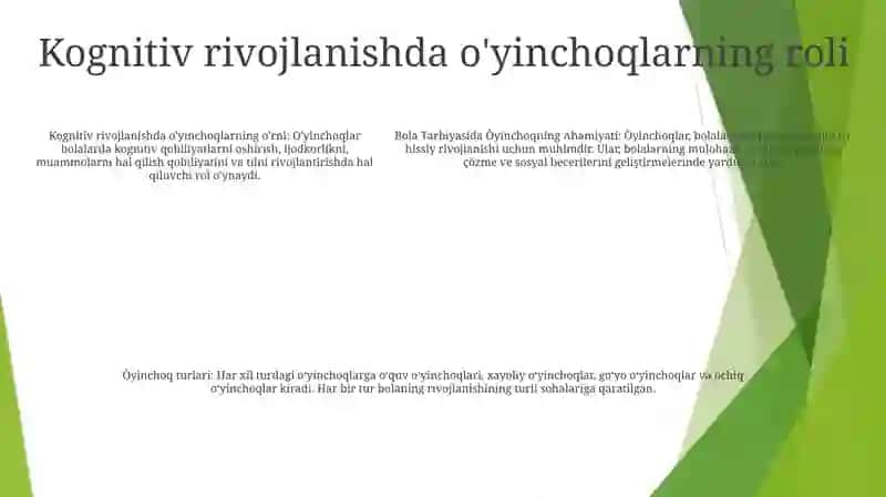 Bola Tarbiyasida Òyinchoqning Ahamiyati 4
