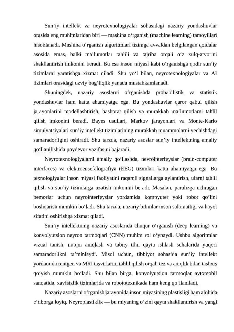Neyrotexnologiyalar va sun’iy intellekt bo‘yicha innovatsion texnologiyalar 4