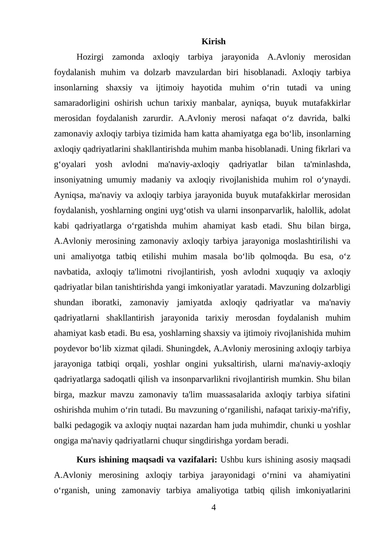 Axloqiy tarbiya jarayonida A.Avloniy merosidan foydalanish 4