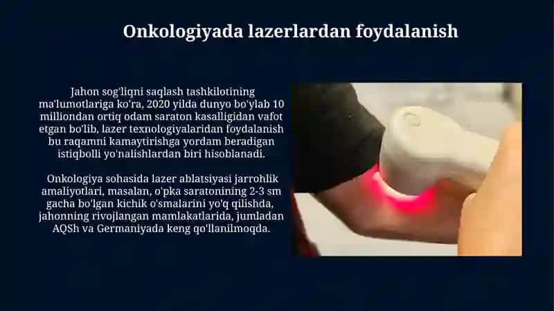 Lazerning tibbiyotda qoʻllanishi 4