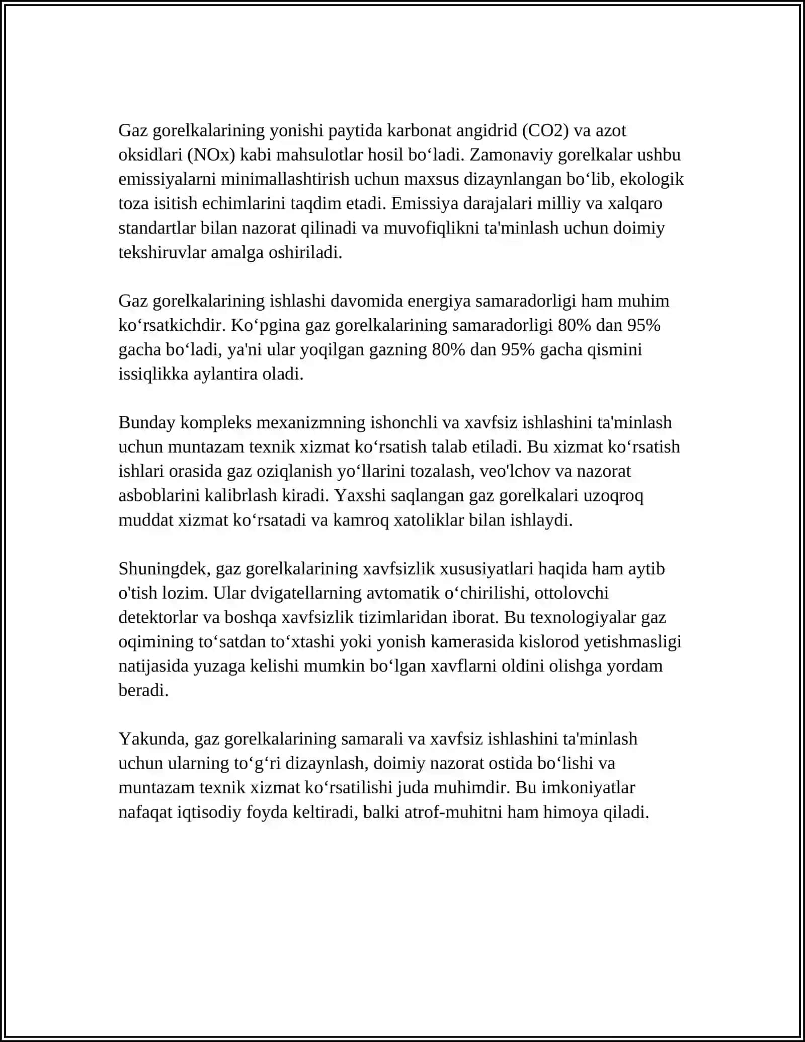 GORELKA TURLARI ISHLASH PRINSIPI 4
