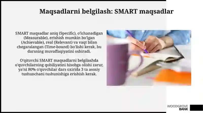 O'qituvchining. Ta'lim jarayonida faoliyatliligi va darsga tayyorgarligi 4