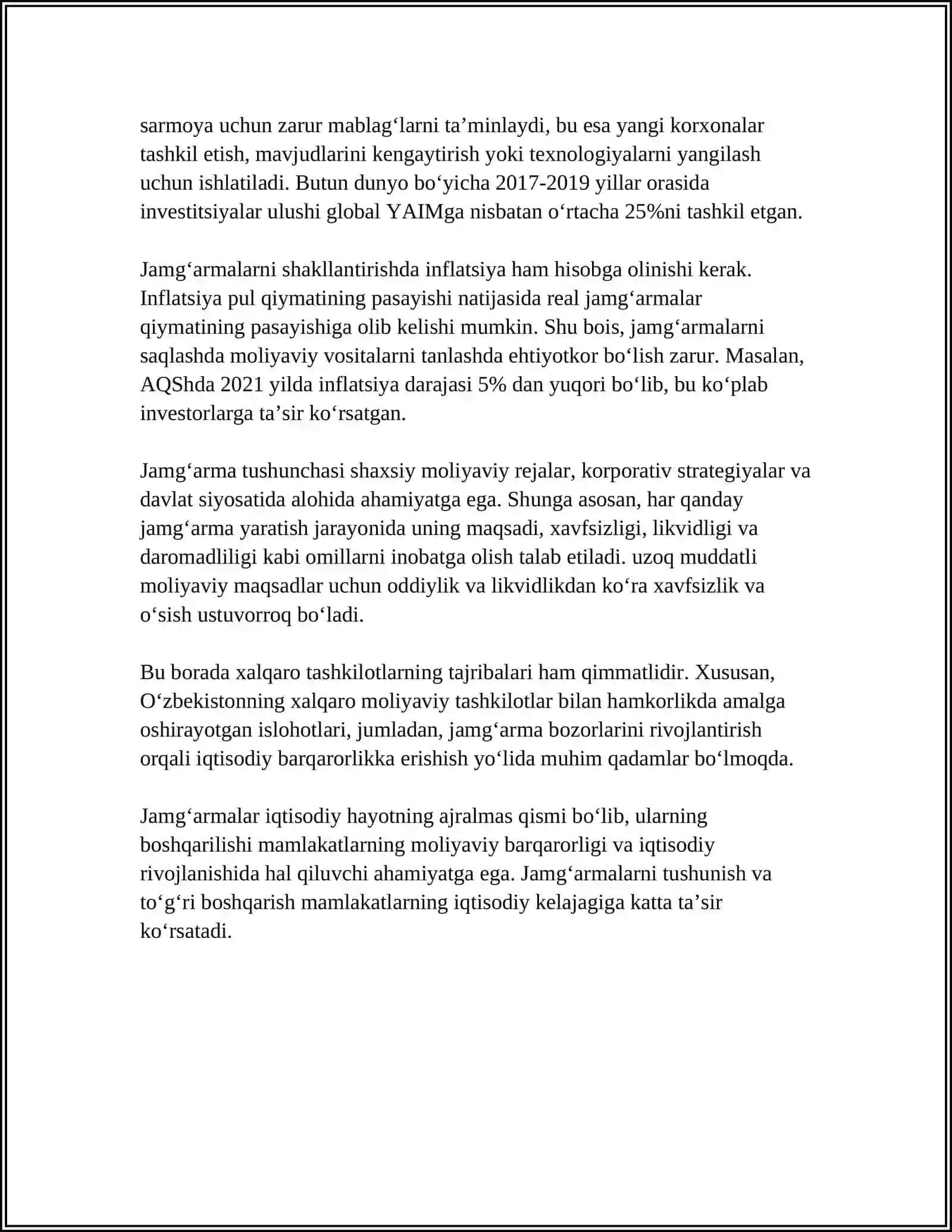 JAMG’ARMA VA UNING HAJMIGA TA’SIR ETUVCHI OMILLAR 4