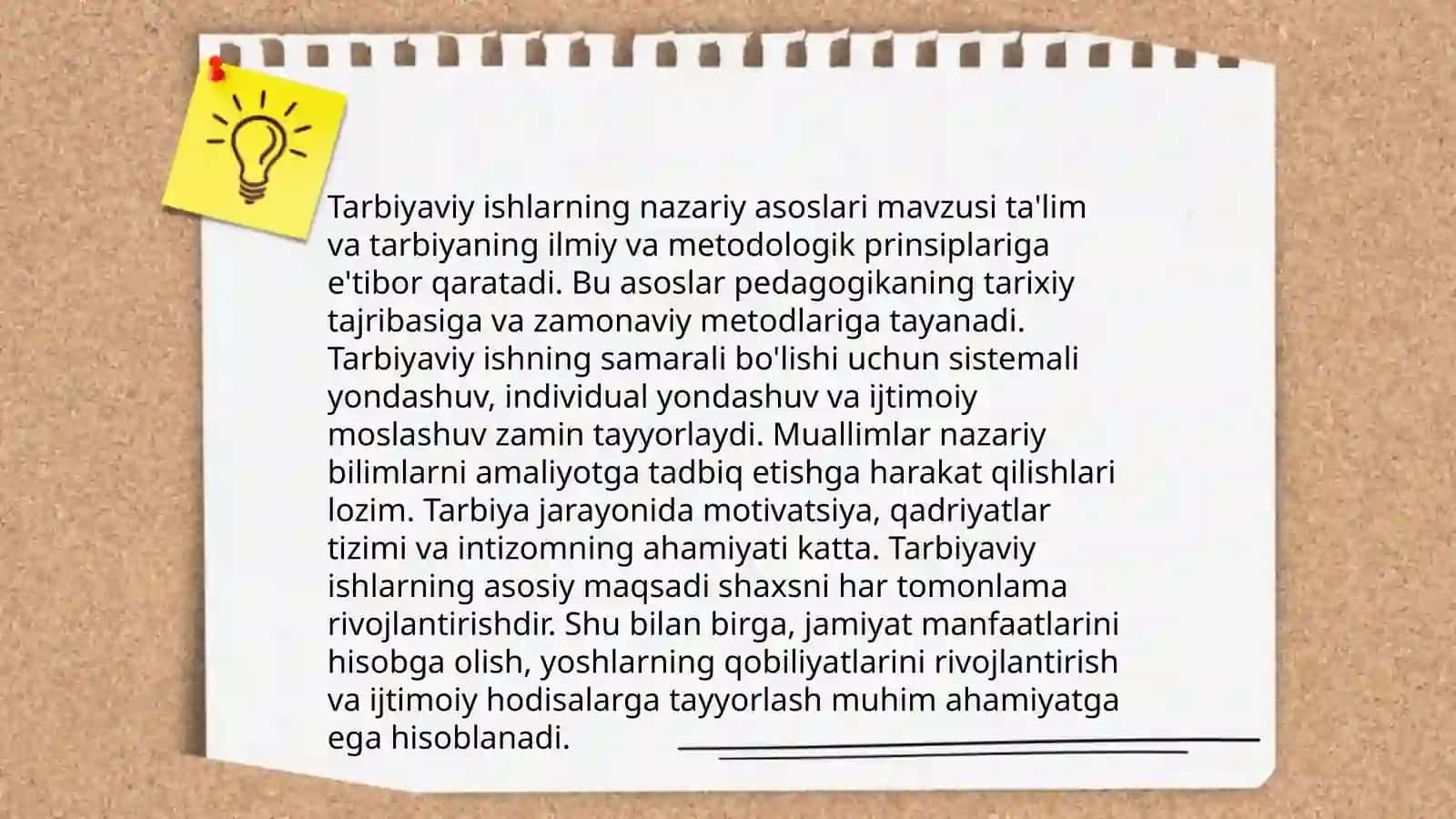 Tarbiyaviy ishlar metodika faniga kirish maqsadi va vazifalari 4