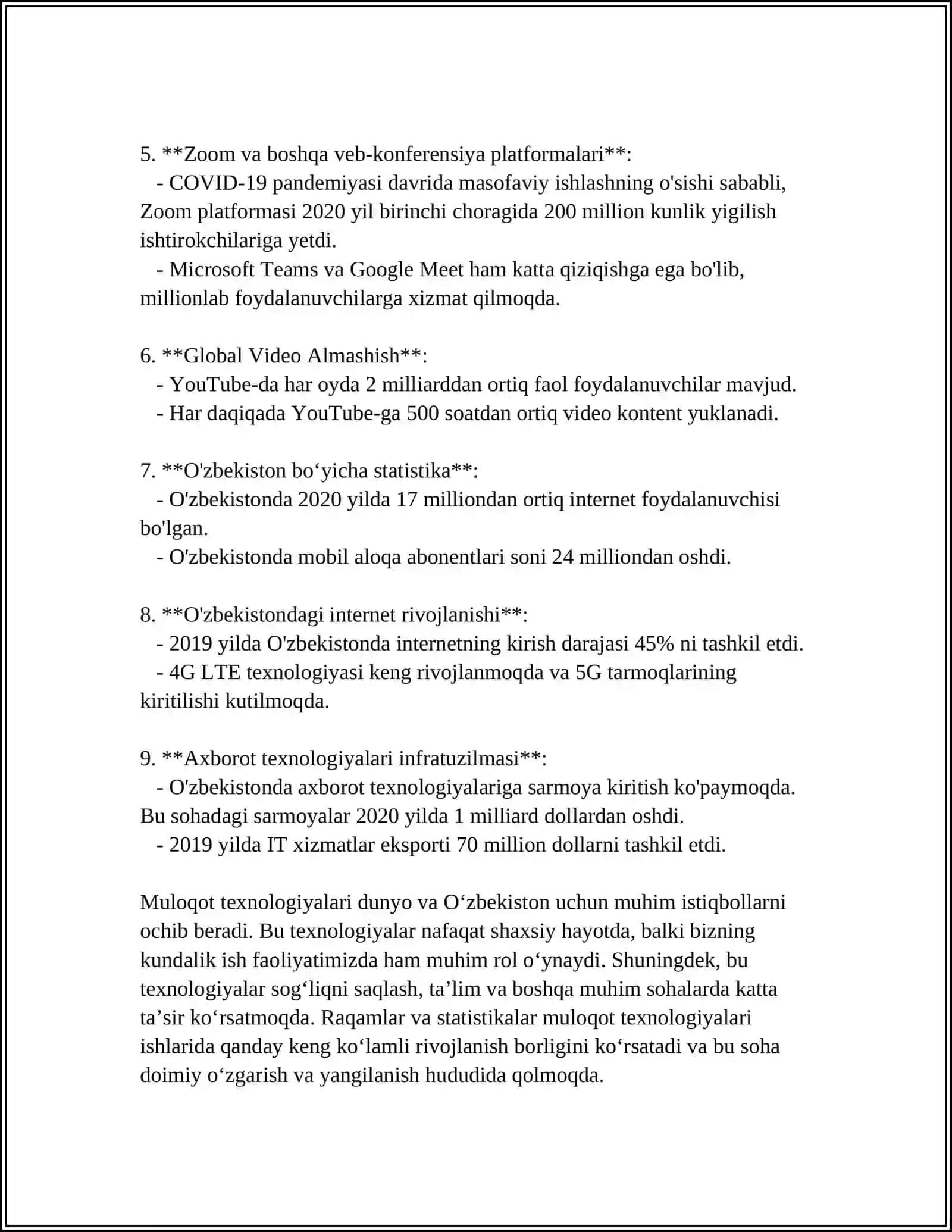 Muloqot texnologiyalari 4