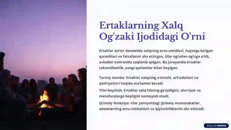 Ertaklarning Janriy Tabiati va Tasnifi 4