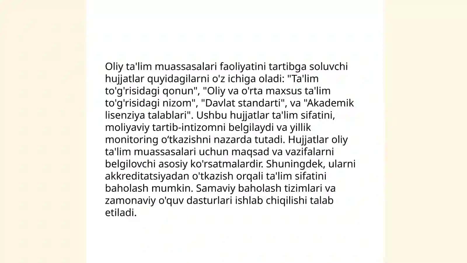 Ta'lim qonunchiligining asoslari 4