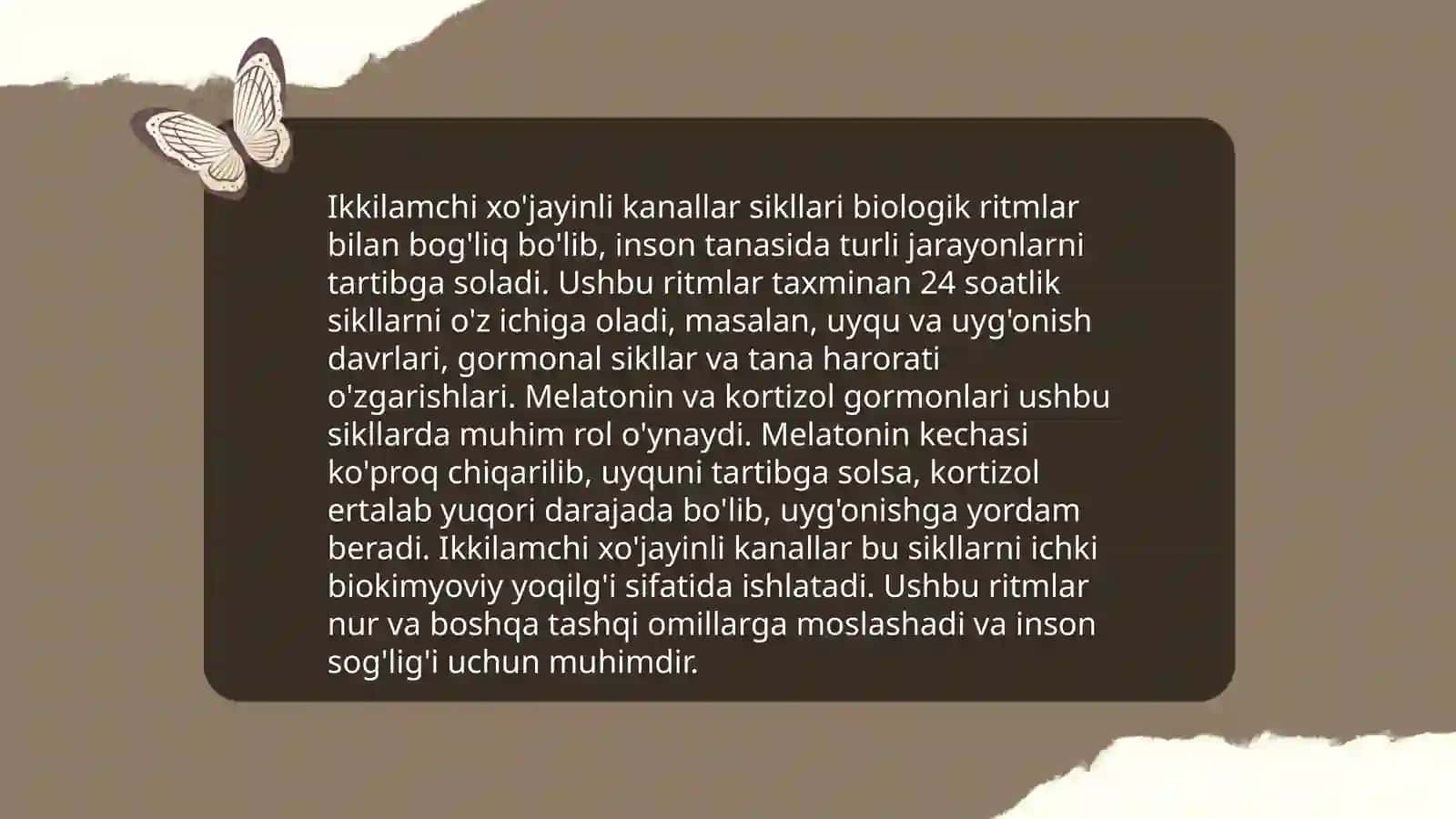 Bir xo'jayinli va ikki xo'jayinli kanalarning rivojlanish sikli 4