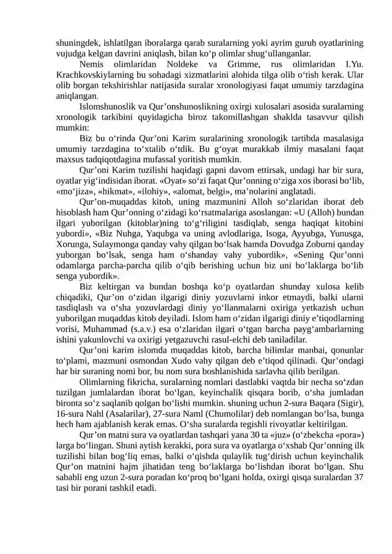Islom dini manbalari, aqidaviy maktablari va ularning hozirgi davrdagi ahamiyati 4