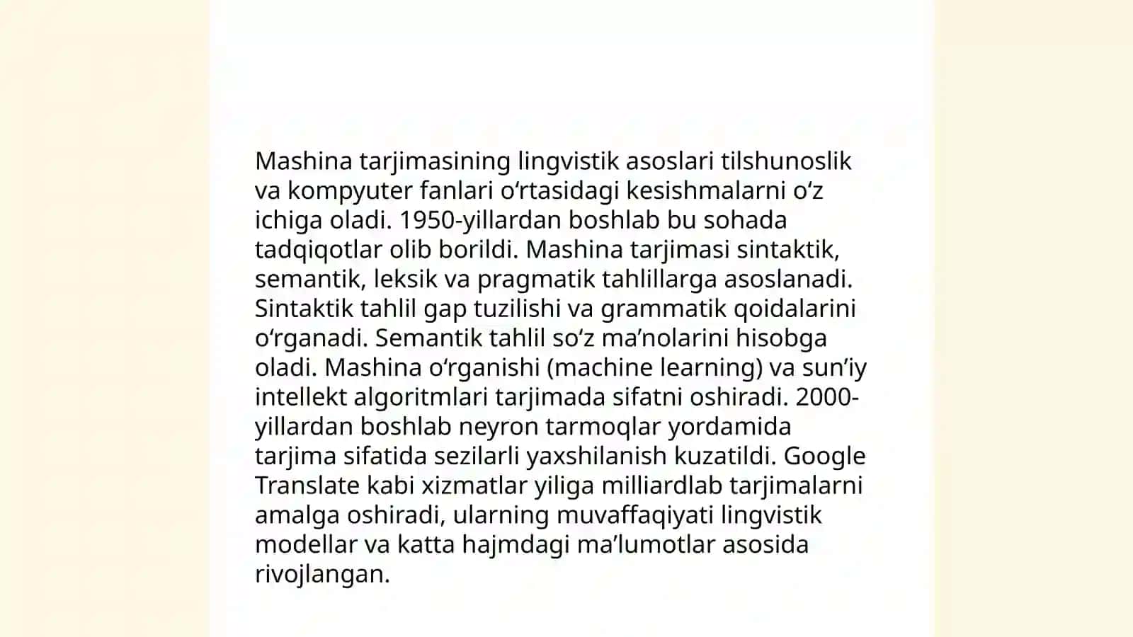 Mashina tarjimasing lingvistik muamolari 4