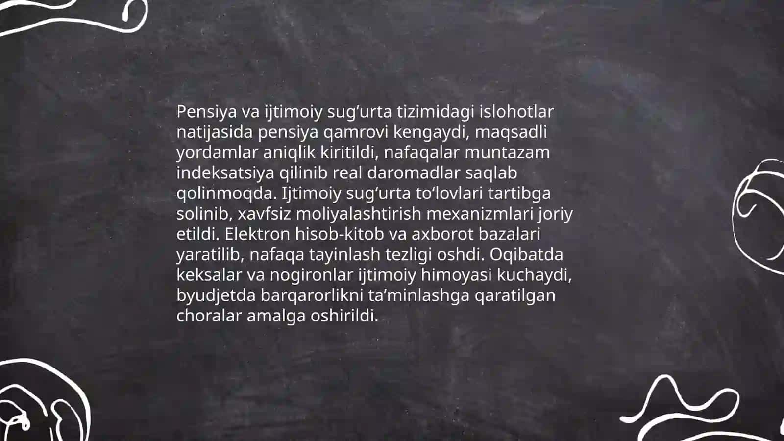 Oʻzbekistonda ijtimoiy sohada amalga oshirilayotgan oʻzgarishlar mazmun va mohiyati 4