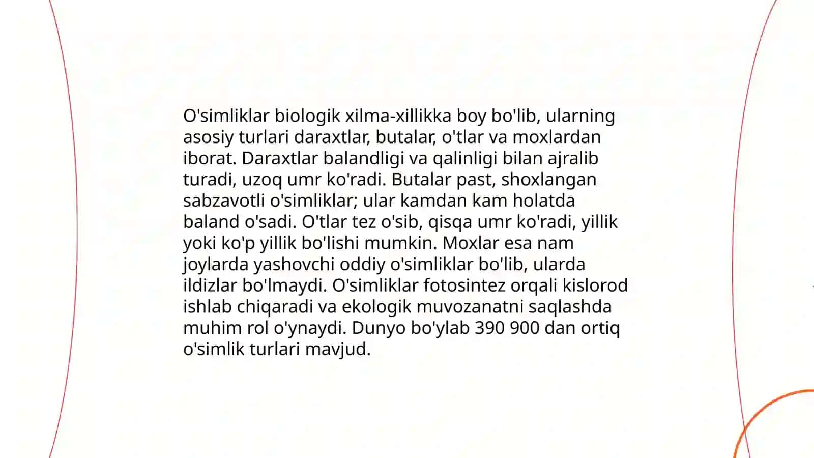 Jonli tabiat burchagida o'tkaziladigan biror mavzuga bir soatlik dars ishlanma yozish 4