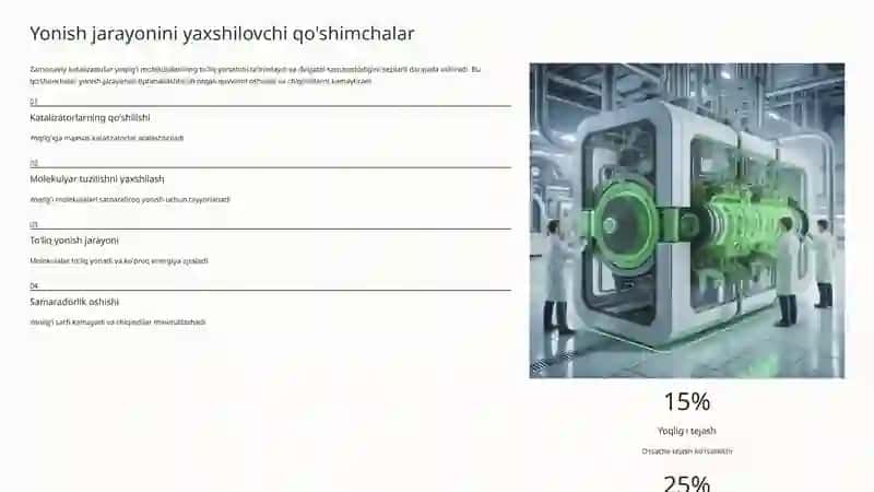 Dizel yoqilg'isiga qo'shiladigan qo'shimchalar 4