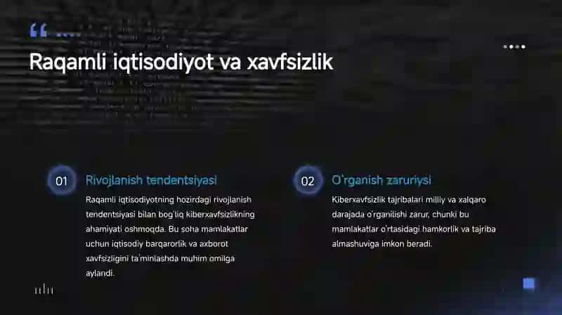 Raqamli Iqtisodiyotda Kiberxavfsizlik: Milliy va Xalqaro Tajriba 4
