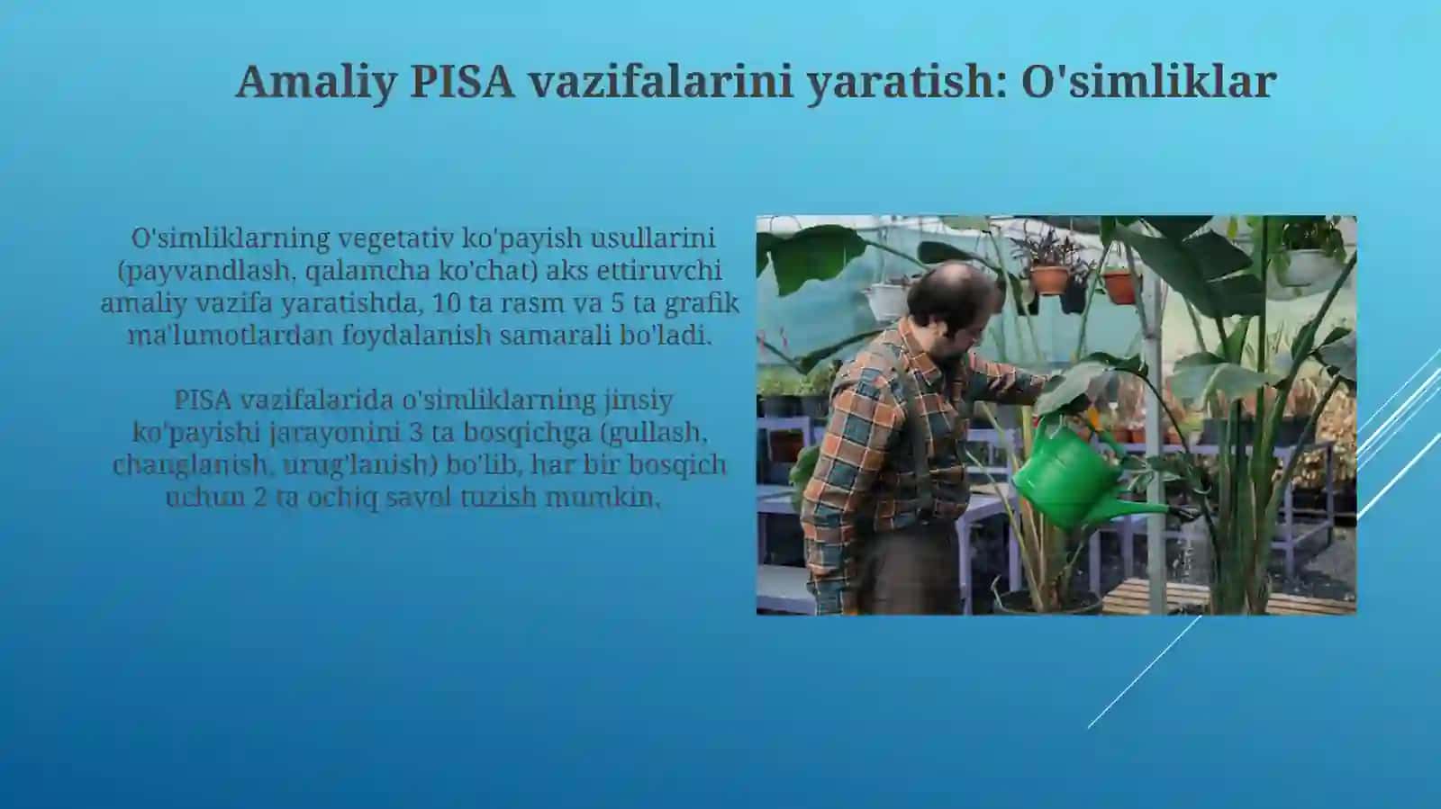 O‘simliklar va hayvonlar ko‘payishiga oid PISA kontekst topshiriqlari tuzish 4