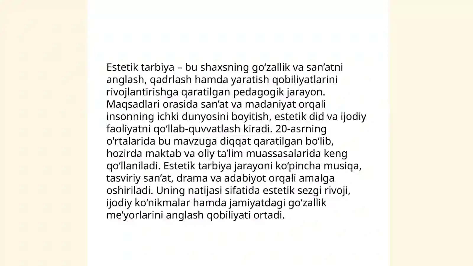 Jismoniy va estetik tarbiya 4