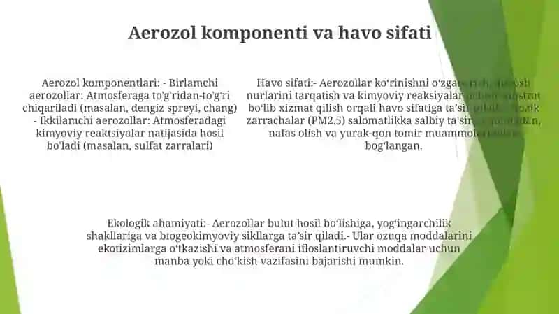 Havo Muhiti Va Quyosh Radiatsiyasining Gigiyenik Tavsifi Va Ekologik Ahamiyati 4