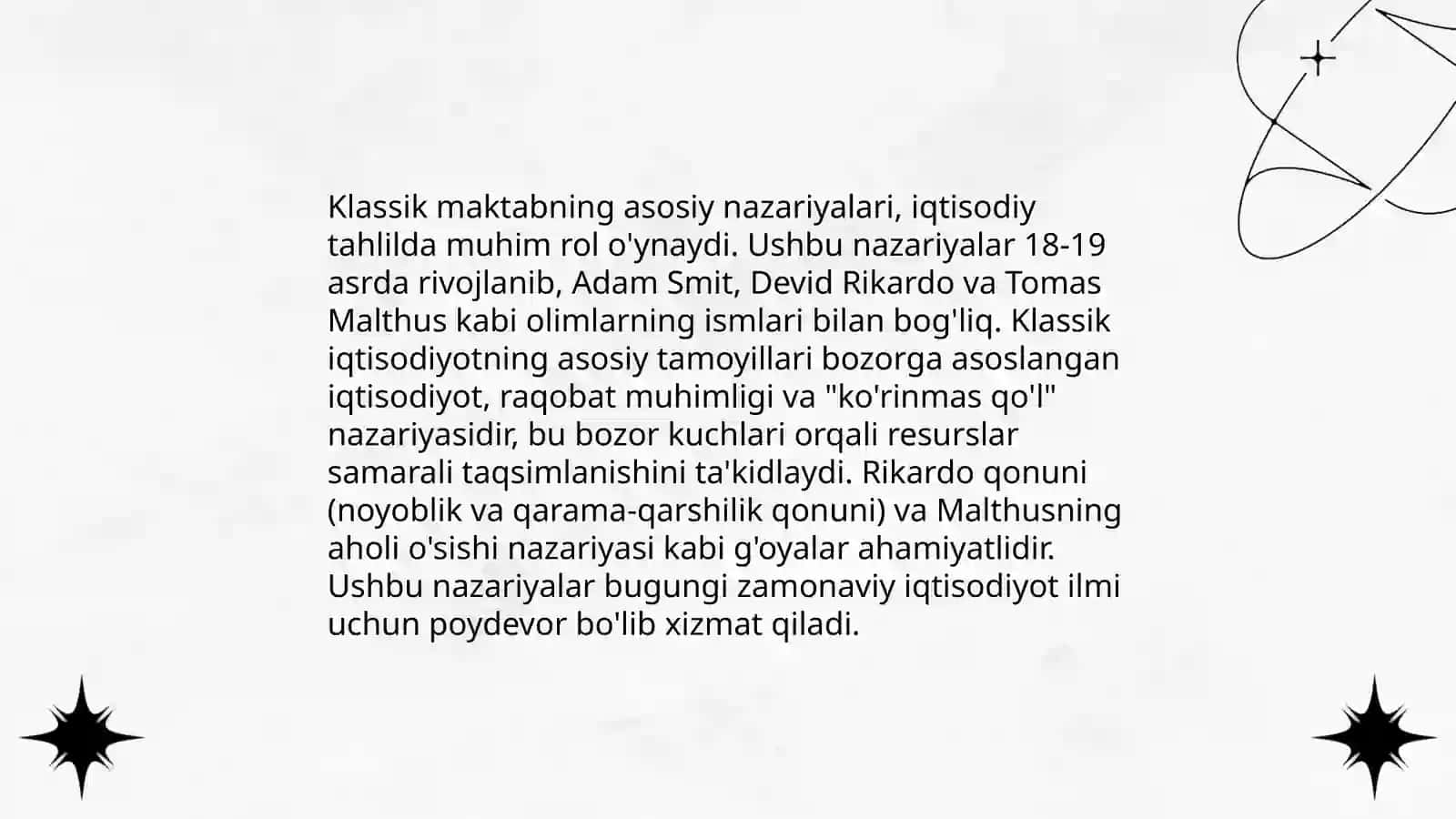 Klassik iqtisodiy maktabning rivojlanishi 4
