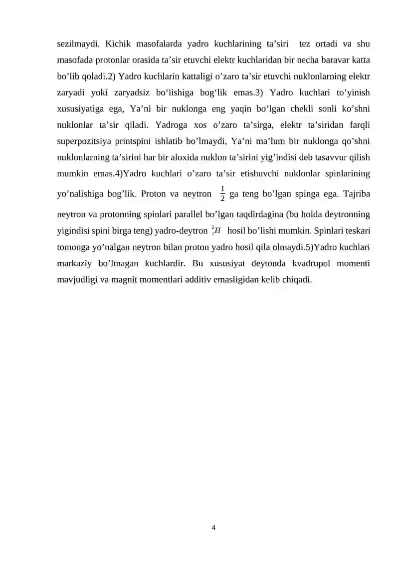 Yadroviy kuchlar va elementar zarralar fizikasi 4