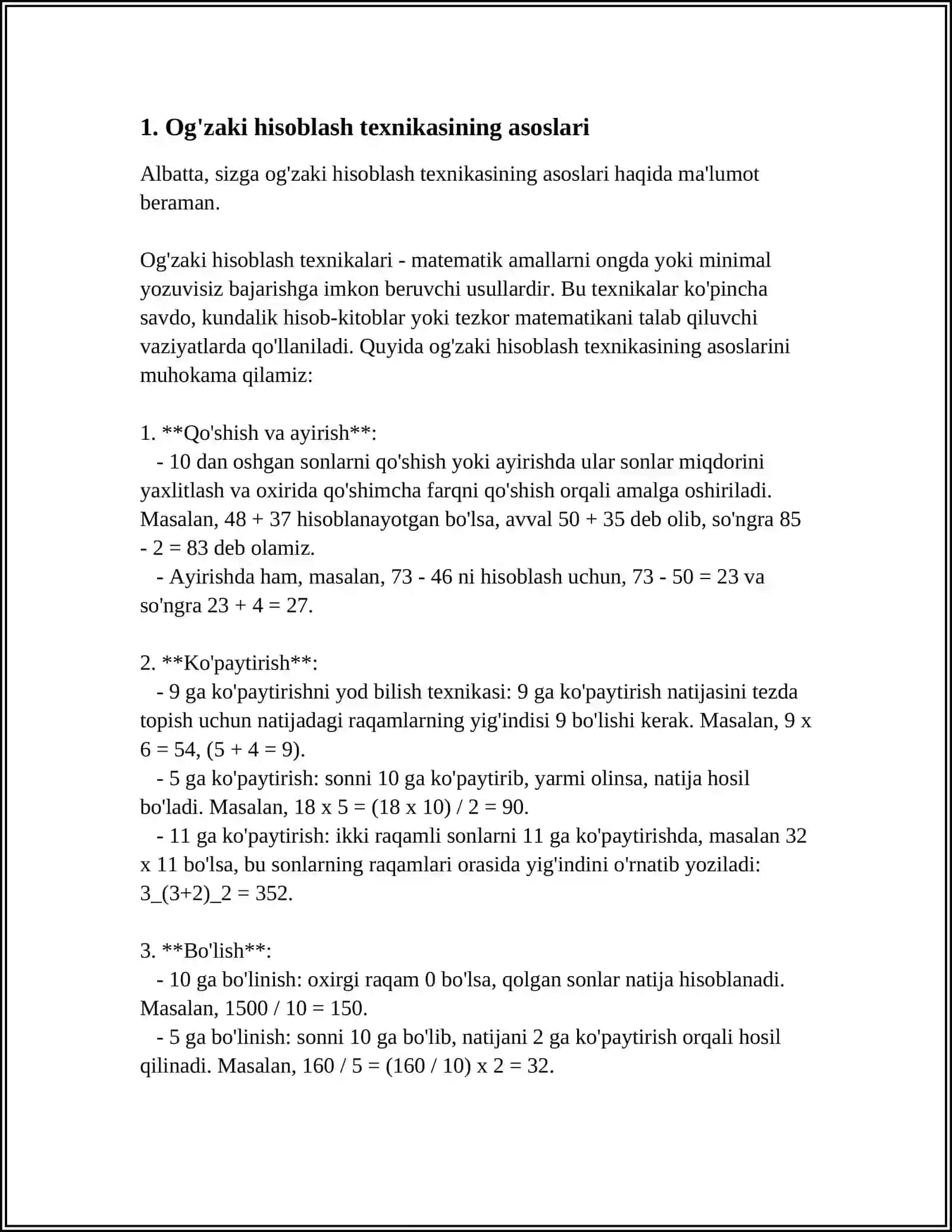 OG'ZAKI VA YOZMA HISOBLASH METODIKASI 4