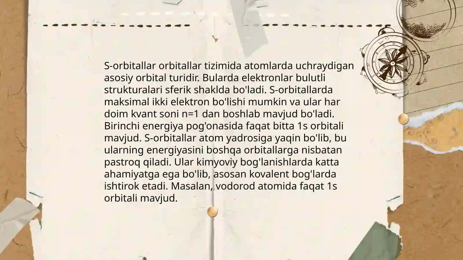 Atom orbitallar metodi.gibridlanish va uning turlari.malekulyar orbitallar metodi va u asosida turli xil molekulalarni tuzilishi 4